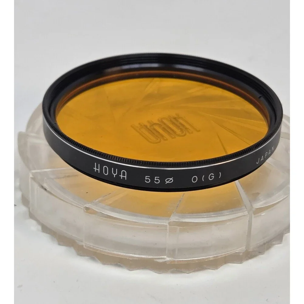 Hoya 55mm O(G) Orange Camera Filter Made in Japan w/‎ Case Vintage